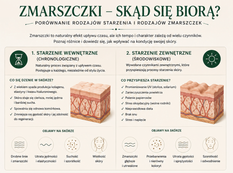 Zmarszczki i starzenie skóry – Derkomed Tarnowskie Góry
